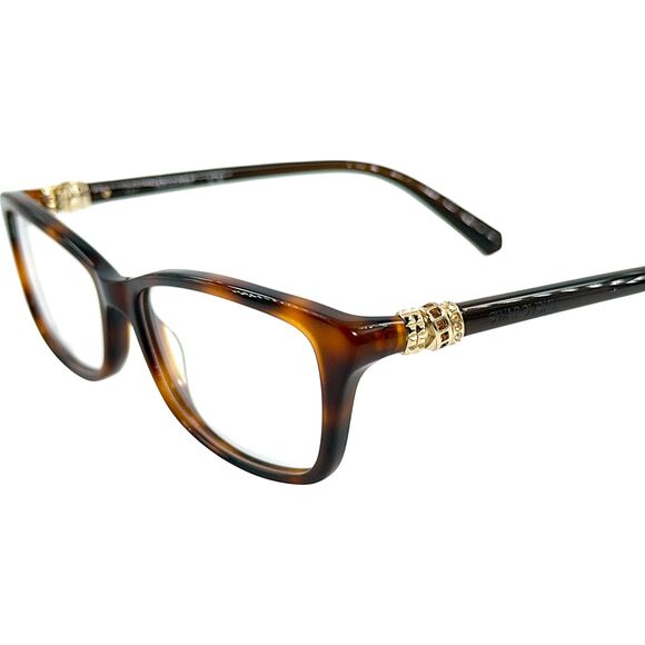 Swarovski SK5243 Womens Plastic Eyeglass Frame 052 Dark Havana 54-15 main image 5